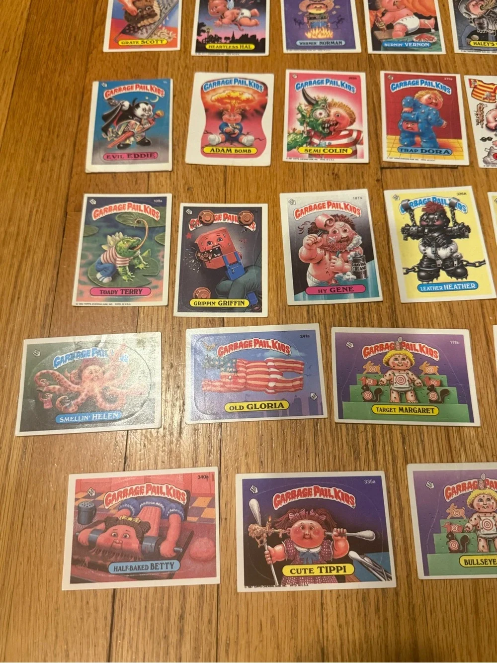 Garbage Pail Kids Collectible Trading Sticker Cards From 1980s  - Lot of 65 - Picture 4 of 5